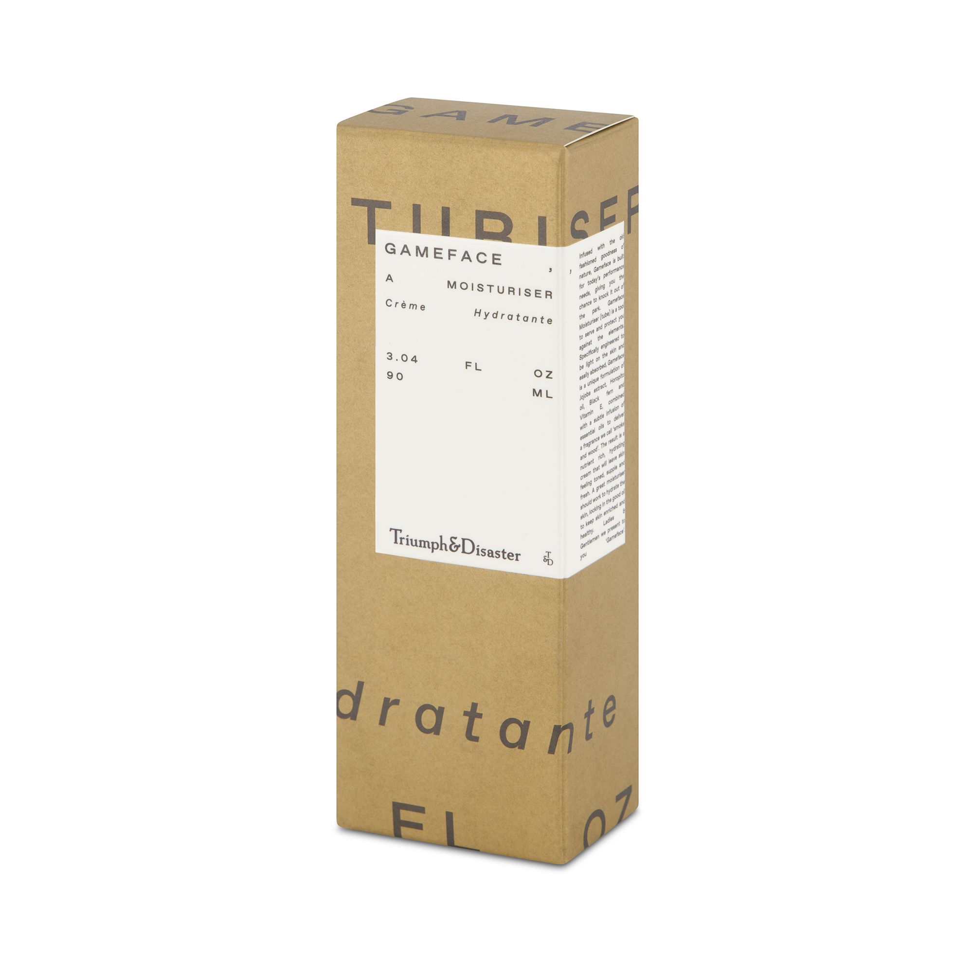Gameface Moisturiser 90ml Tube | Triumph & Disaster NZ