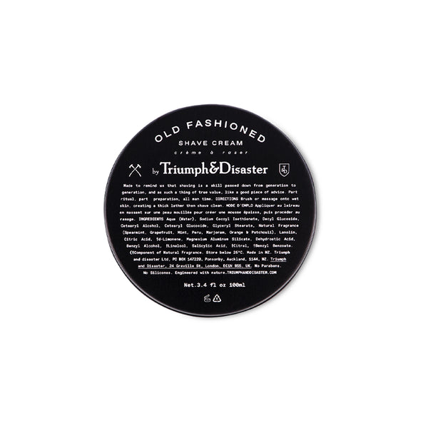 Old Fashioned Shave Cream - Triumph & Disaster 